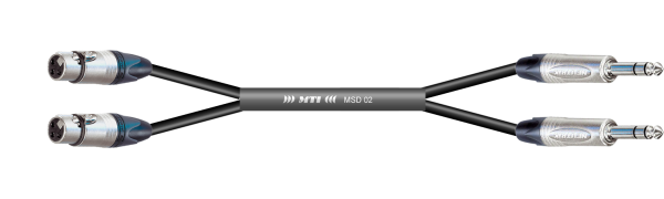 MTI First Class Digital-Loom, XLR-fem./Klinke 3p., 2 Ch.