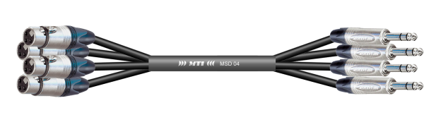 MTI First Class Digital-Loom, XLR-fem./Klinke 3p., 4 Ch.