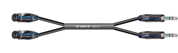 MTI First Class Digital-Loom, XLR-fem./Klinke 3p., 2 Ch., sw