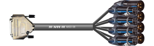 MTI Digital-Loom, D-Sub-male 25p./XLR-fem./male, TDAE, Goldkontakte