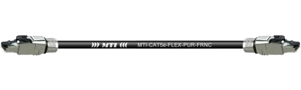 MTI CAT5e-PUR-FRNC AWG24/7, Metall RJ45