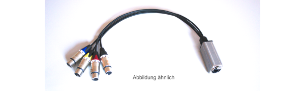 MTI ETHERNET/DMX-ADAPTER 4x 0,5 m Neutrik XLR-3p. female
