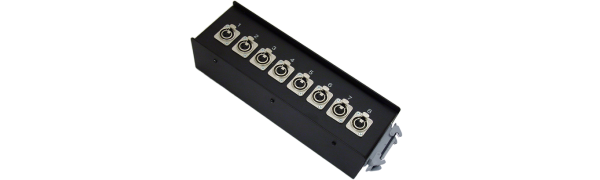 Stagebox 8x XLR-fem., HAN24 female