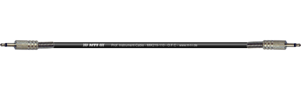 MTI Instr.-Cable, 2x Mini-Klinke 2pol., schwarz
