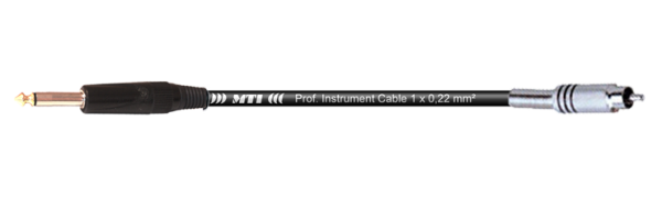 MTI Instr.-Cable TP7022, Klinke 2pol./RCA Cinch, schwarz
