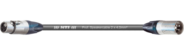 MTI Speakercable, 2x4,0mm², Neutrik XLR-fem./male