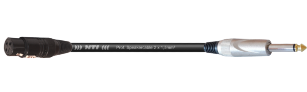 MTI Speakercable, 2x1,5mm², XLR-fem./Klinke