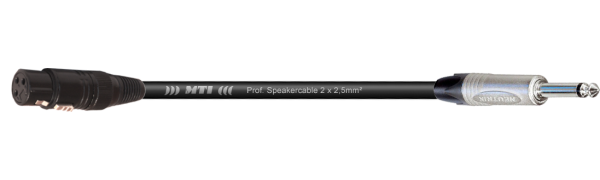 MTI Speakercable, 2x2,5mm², XLR-fem./Klinke