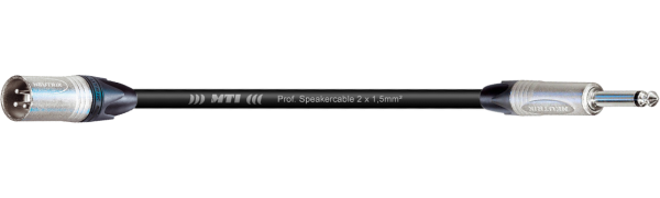 MTI Speakercable, 2x1,5mm², Neutrik XLR-male/Klinke