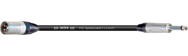 MTI Speakercable, 2x2,5mm², Neutrik XLR-male/Klinke