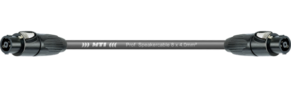 MTI Speakercore, 8x 4mm² Rigging, Speakon 8pol. Metall, schwarz