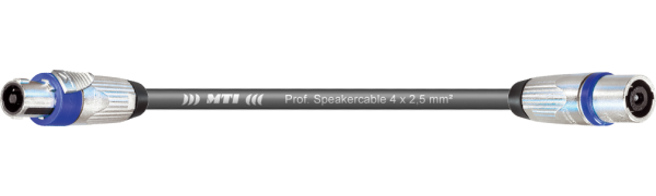MTI Speakercore, 4x 2,5mm², Speakon 4pol. Metall, fem./male