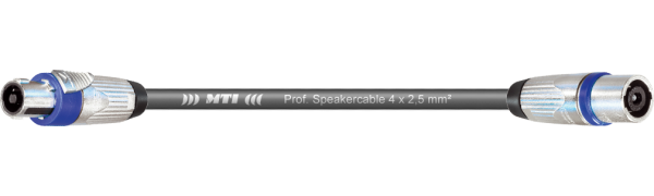 MTI Speakercore, 4x 2,5mm², Speakon 4pol. Metall, female/male