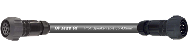 MTI Speakercore, 8x 4,0 mm² Rigging, PACOM 8p. female/male m. Ü.-Mutter