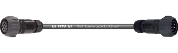 MTI Speakercore, 8x4,0 mm², PACOM 8p. fem./male m.Ü., 5,0 m