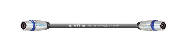 MTI Speakercore, 4x 4,0 mm², Speakon 4pol. Metall female/female