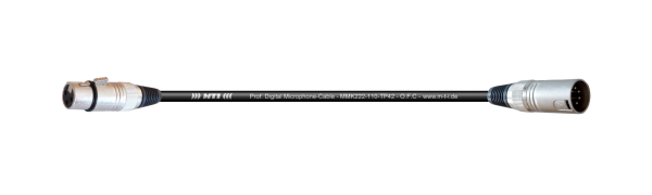 MTI DMX-Adapter, Metall XLR-fem. 3p./male 5p., 0,2 m
