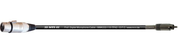 MTI Digital Micro-Cable, XLR-fem. 3p./Cinch