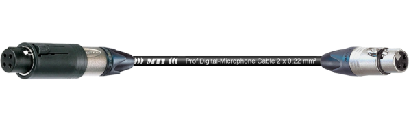 MTI Digital Audio-Adapter, XLR-ConvertCon/fem. 3p., 0,2 m