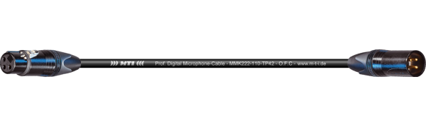 MTI Digital Micro-Cable, XLR-fem./male 3p. sw, gold