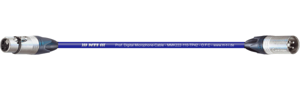 MTI Prof. DMX-Cable, blau, XLR-fem./male 3p.