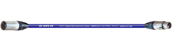 MTI Prof. DMX-Cable, XLR-fem./male 5p., blau
