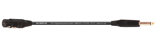 MTI Digital Micro-Cable, XLR-fem. 3p./Klinke 2p.