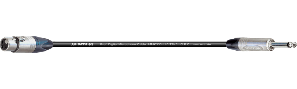 MTI Digital Micro-Cable, XLR-fem. 3p./Klinke 2p.