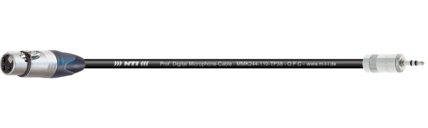 MTI Digital Micro-Cable TP13, XLR-fem./Mini-Klinke 3p.