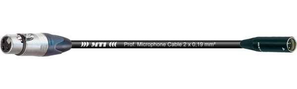 MTI Digital Micro-Cable, XLR-fem. 3p./Mini-XLR-male 3p.
