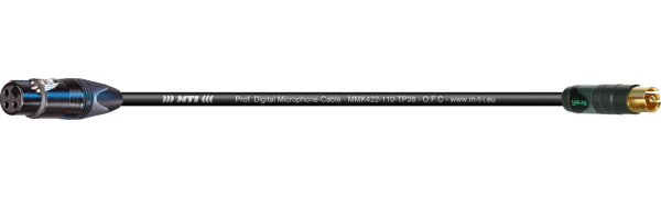MTI Digital Micro-Cable TP13, Neutrik XLR-fem. 3p./ RCA Cinch Goldkt.,vorl. Masse