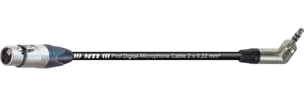 MTI Digital Audio-Adapter, XLR-fem. 3p./Mini-Winkel-Kl. 3p., 0,2 m