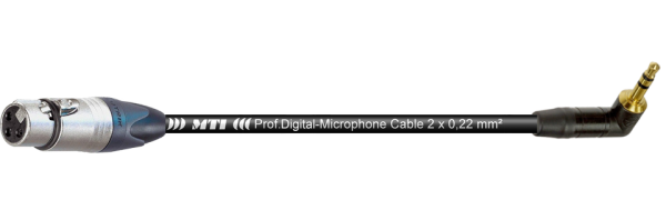 MTI Digital Micro-Cable, XLR-fem. 3p./Mini-Winkel-Kl. 3p.