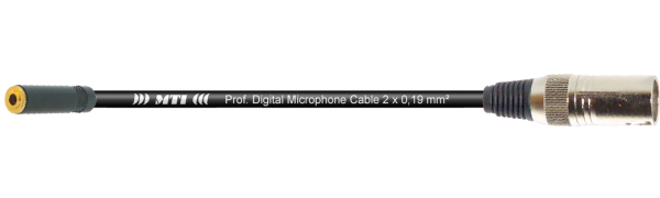 MTI Digital Micro-Cable, Mini-Kl.-Bu.3p./XLR-male 3p.