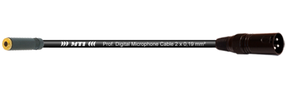 MTI Digital Micro-Cable, Mini-Kl.-Bu.3p./XLR-male 3p.