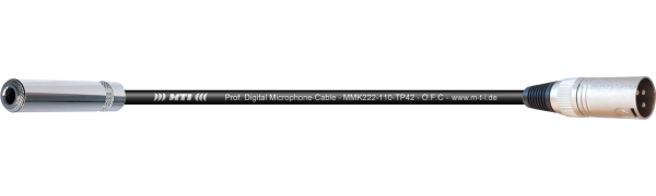 MTI Digital Micro-Cable, Kl.-Buchse/XLR-male 3p.