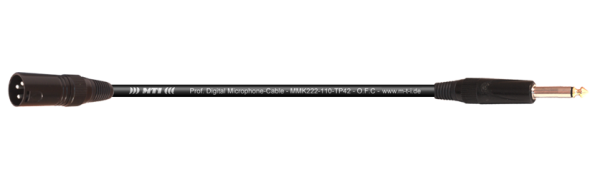 MTI Digital Micro-Cable, XLR-male 3p./Klinke 2p.