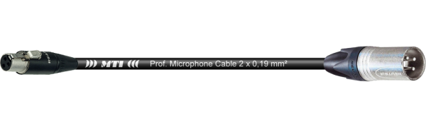 MTI Digital Audio-Adapter, XLR-male 3p./Mini-XLR-fem. 3p., 0,3 m