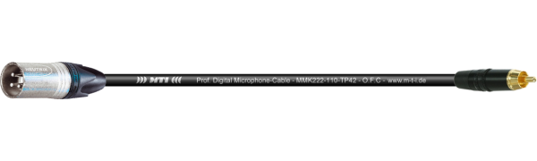 MTI Digital Micro-Cable, XLR-male 3p./Cinch-gold