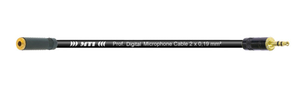 MTI Digital Micro-Cable, Mini-Kl.-Bu./Mini-Kl.3p.sw.gold