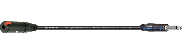 MTI Digital Micro-Cable, Kl.-Buchse/Klinke 2p. schwarz