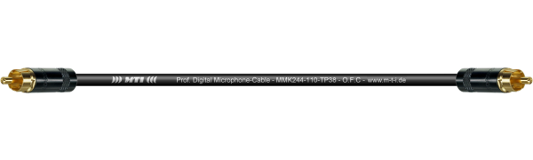 MTI Digital Cinch-Cable TP13, 2x REAN RCA Cinch sw., Goldkt.