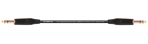 MTI Digital Micro-Cable, Klinke/Klinke 3p.,schwarz