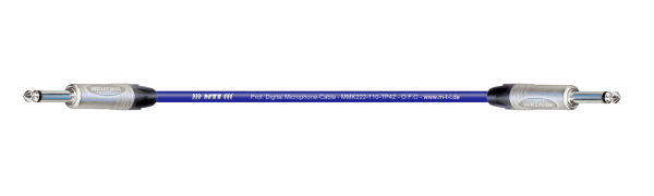 MTI Digital Micro-Cable, Klinke/Klinke 2p., blau