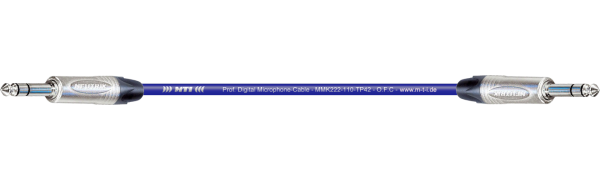 MTI Digital Micro-Cable, Klinke/Klinke 3p., blau