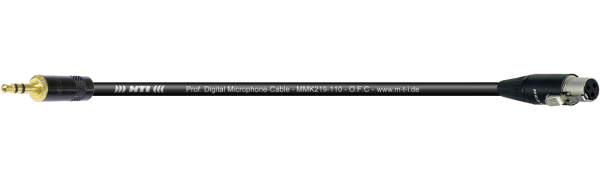 MTI Digital Micro-Cable, Mini-Klinke 3p./Mini-XLR-fem.3p.