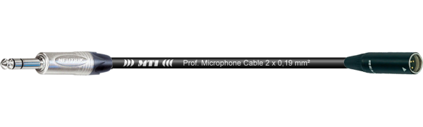 MTI Digital Audio-Adapter, Klinke 3p./Mini-XLR-male 3p., 0,2 m