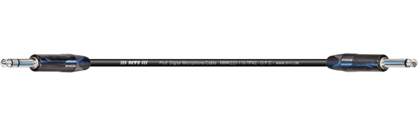 MTI Digital Micro-Cable, Neutrik Klinke 3p./Klinke 2p. schwarz