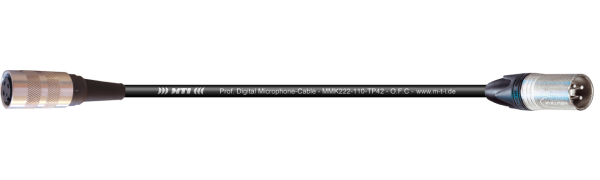 MTI Digital Micro-Cable, Kleintuchel 3p./XLR-male 3p.