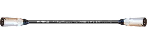 MTI Digital Audio-Adapter, XLR-male/male 3p., 0,3 m